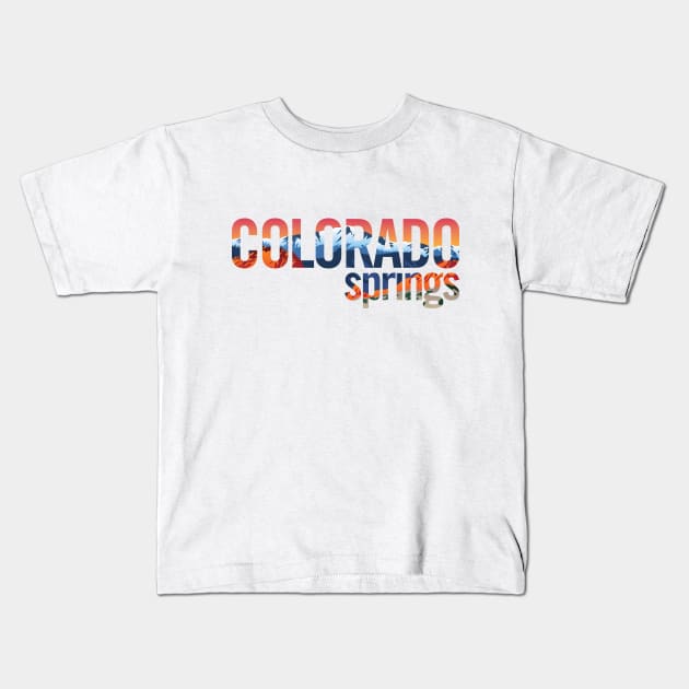 Colorado Springs Kids T-Shirt by hobrath